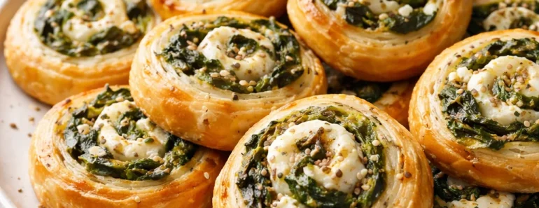 Spinach and Feta Pinwheels