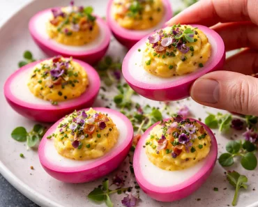 Stuffed Pink Eggs