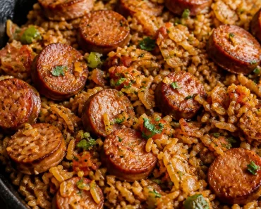 Cajun Sausage and Rice Skillet