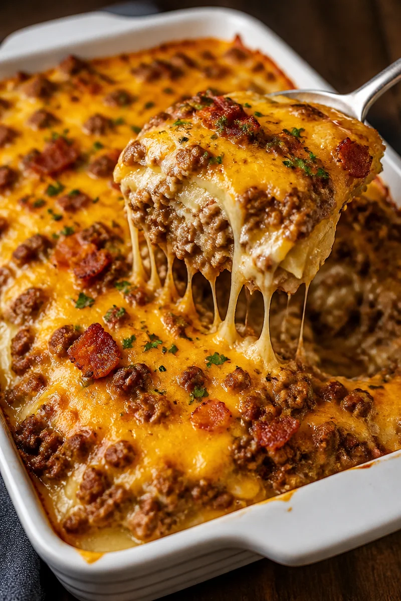 Cheesy Meatloaf Casserole