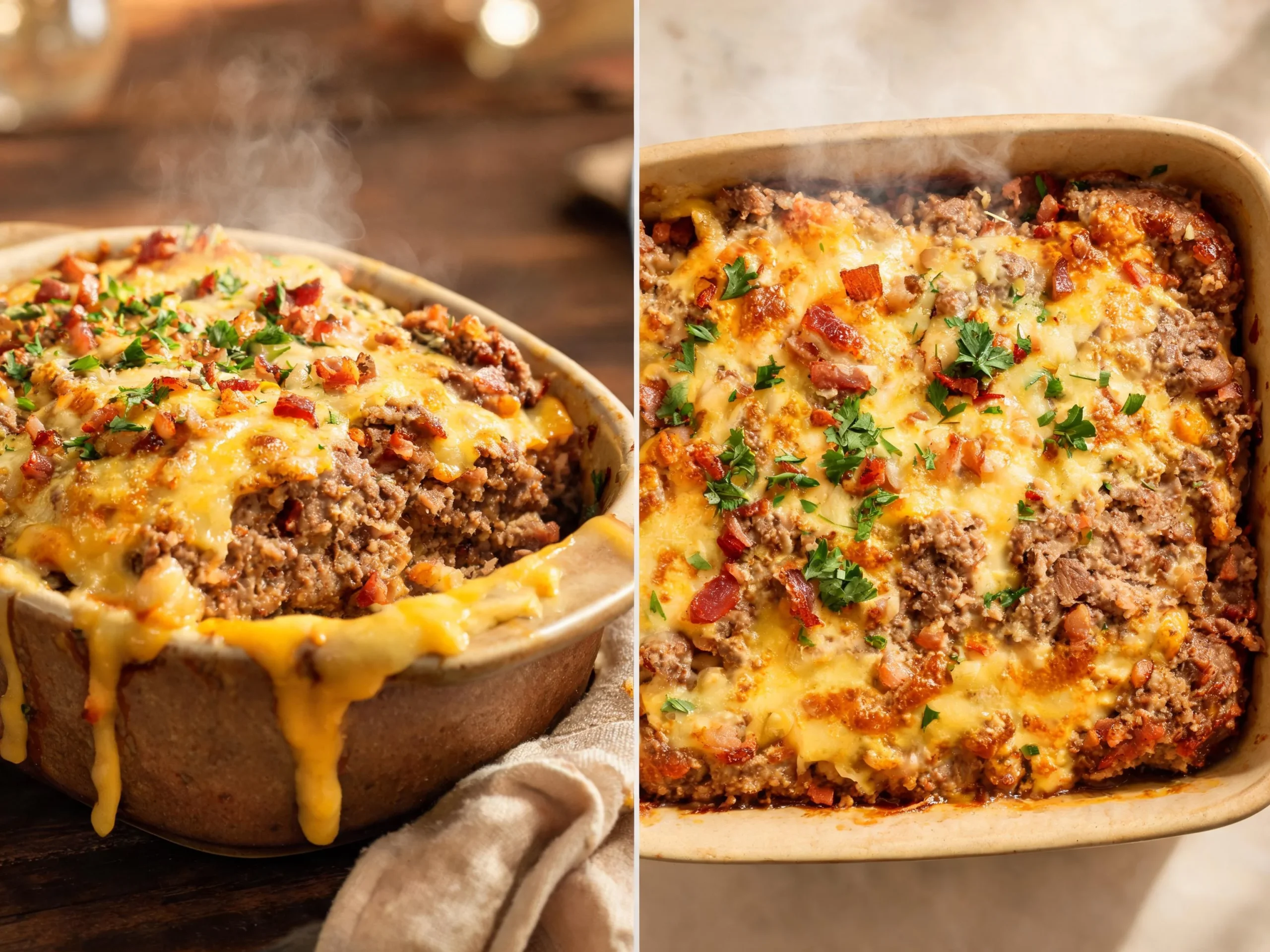 Cheesy Meatloaf Casserole