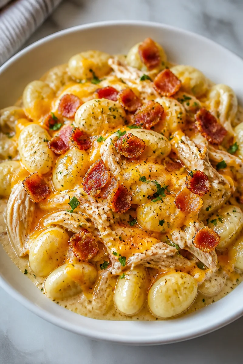 Creamy Crack Chicken Gnocchi