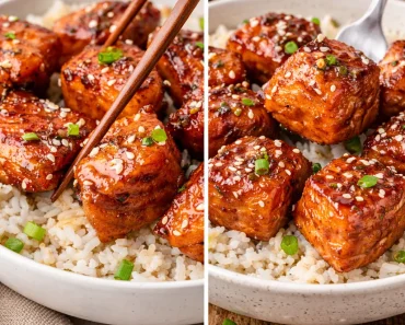 Honey Glazed Salmon Bites