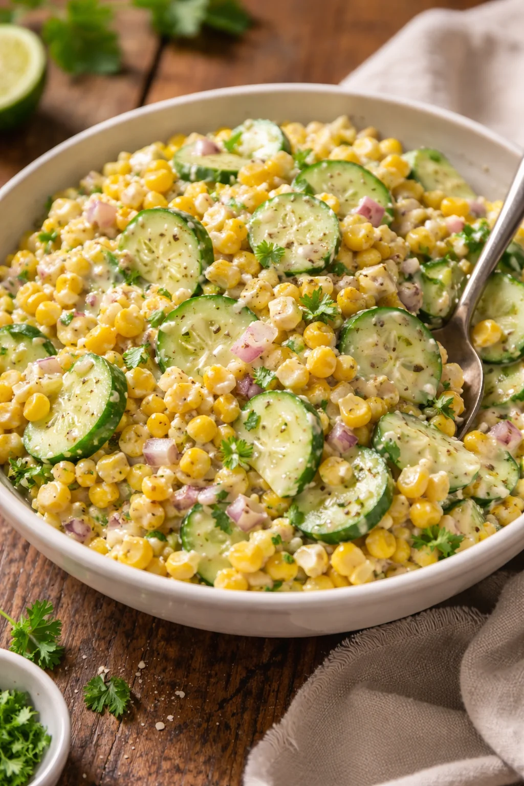 Street Corn Creamy Cucumber Salad for Ultimate Summer Fun