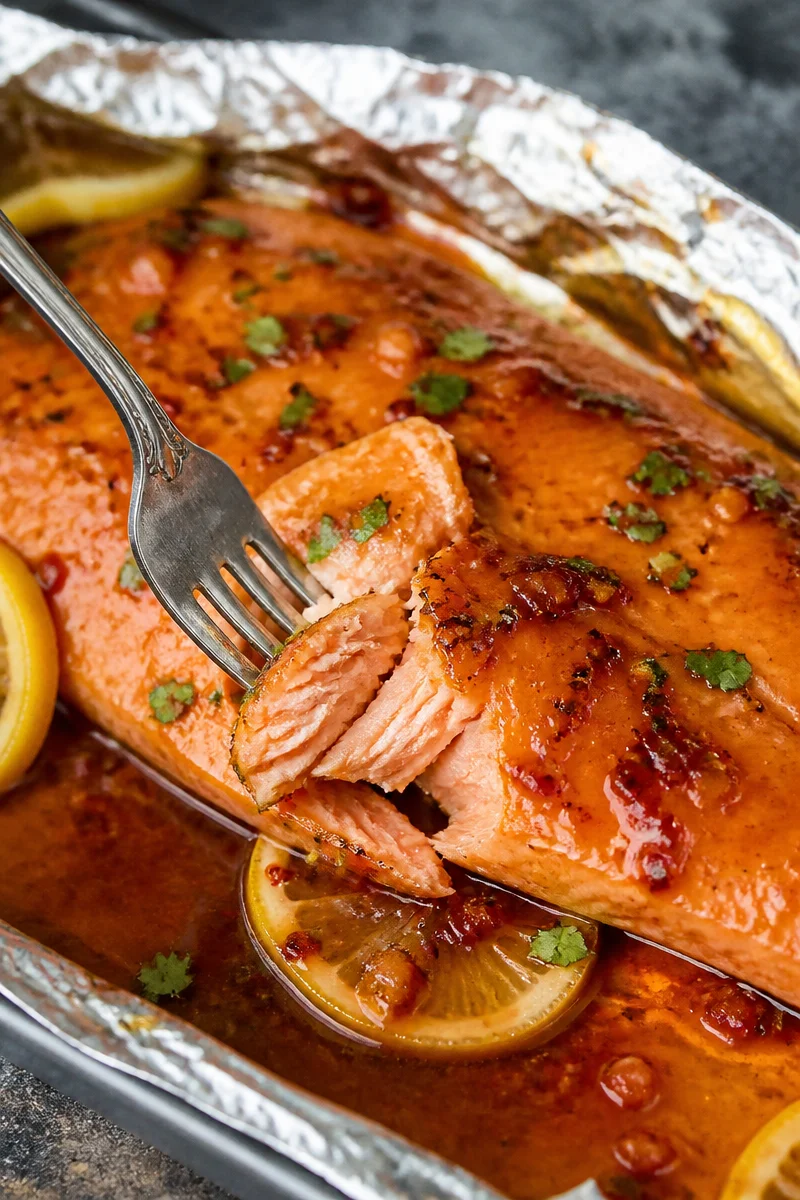 Sweet and Spicy Pineapple Salmon