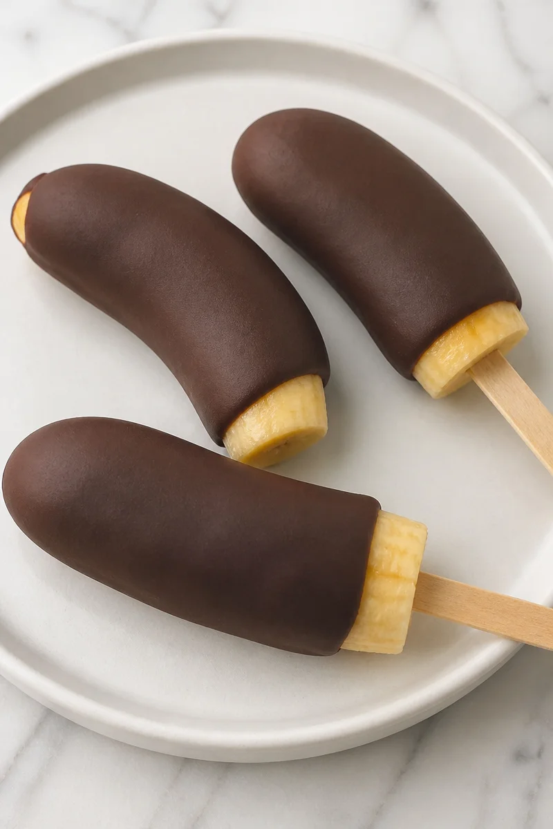 3 Ingredient Healthy Banana Popsicles