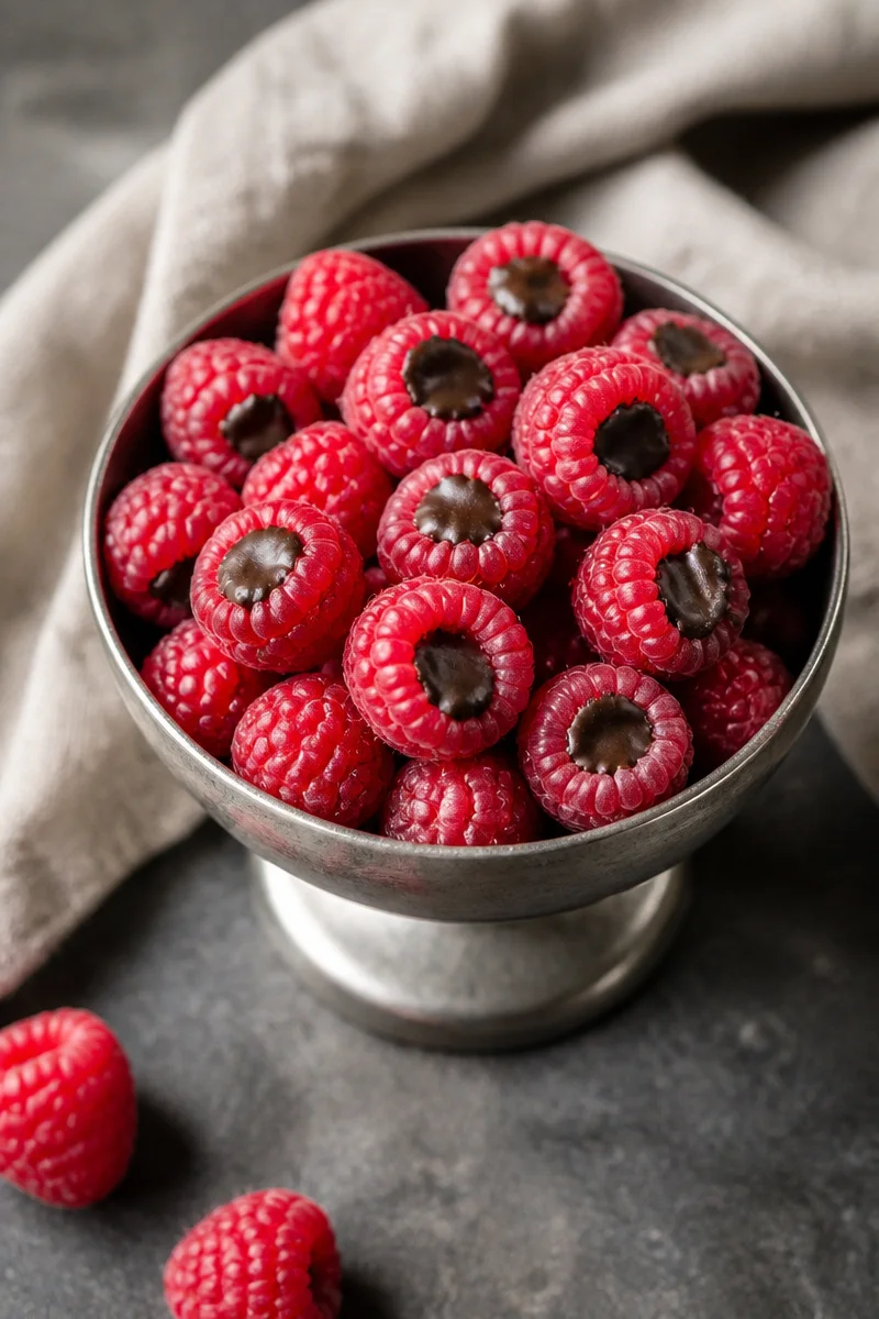 Chocolate Filled Raspberries