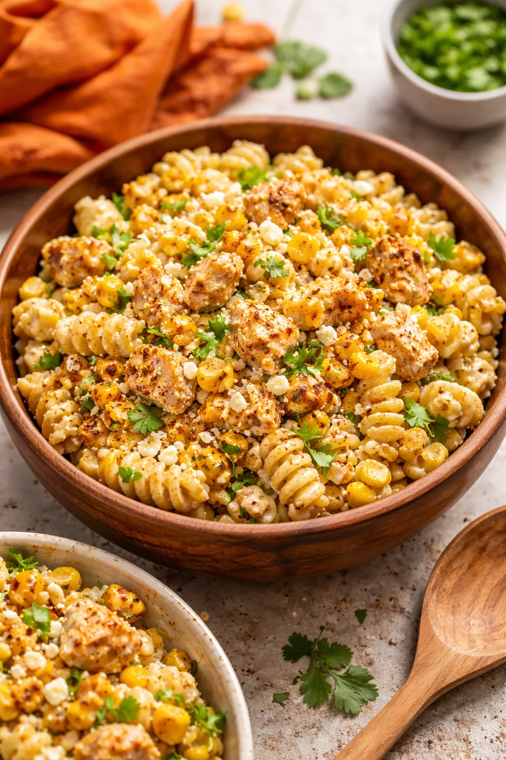 Classic Mexican Street Corn Chicken Pasta Salad