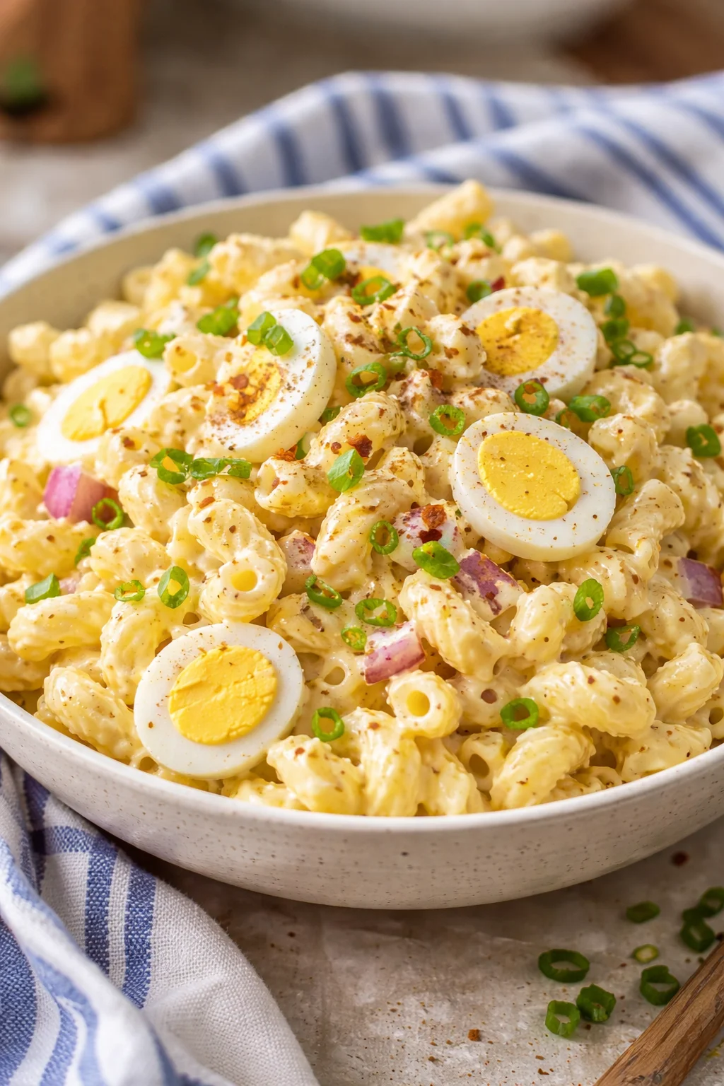 Deviled Egg Pasta Salad