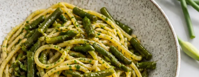 Garlic Scape Pasta (Vegan)