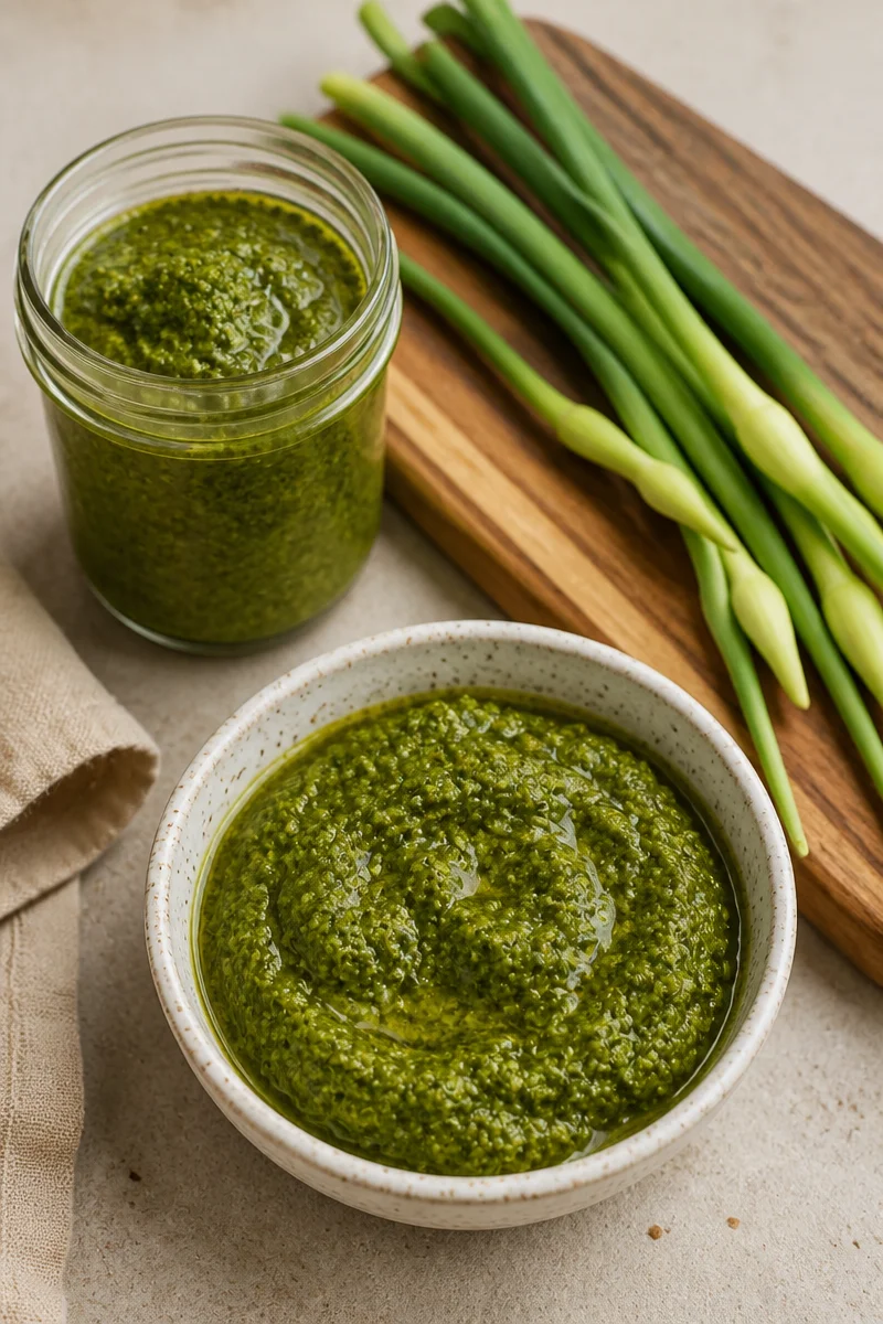 Garlic Scape Pesto