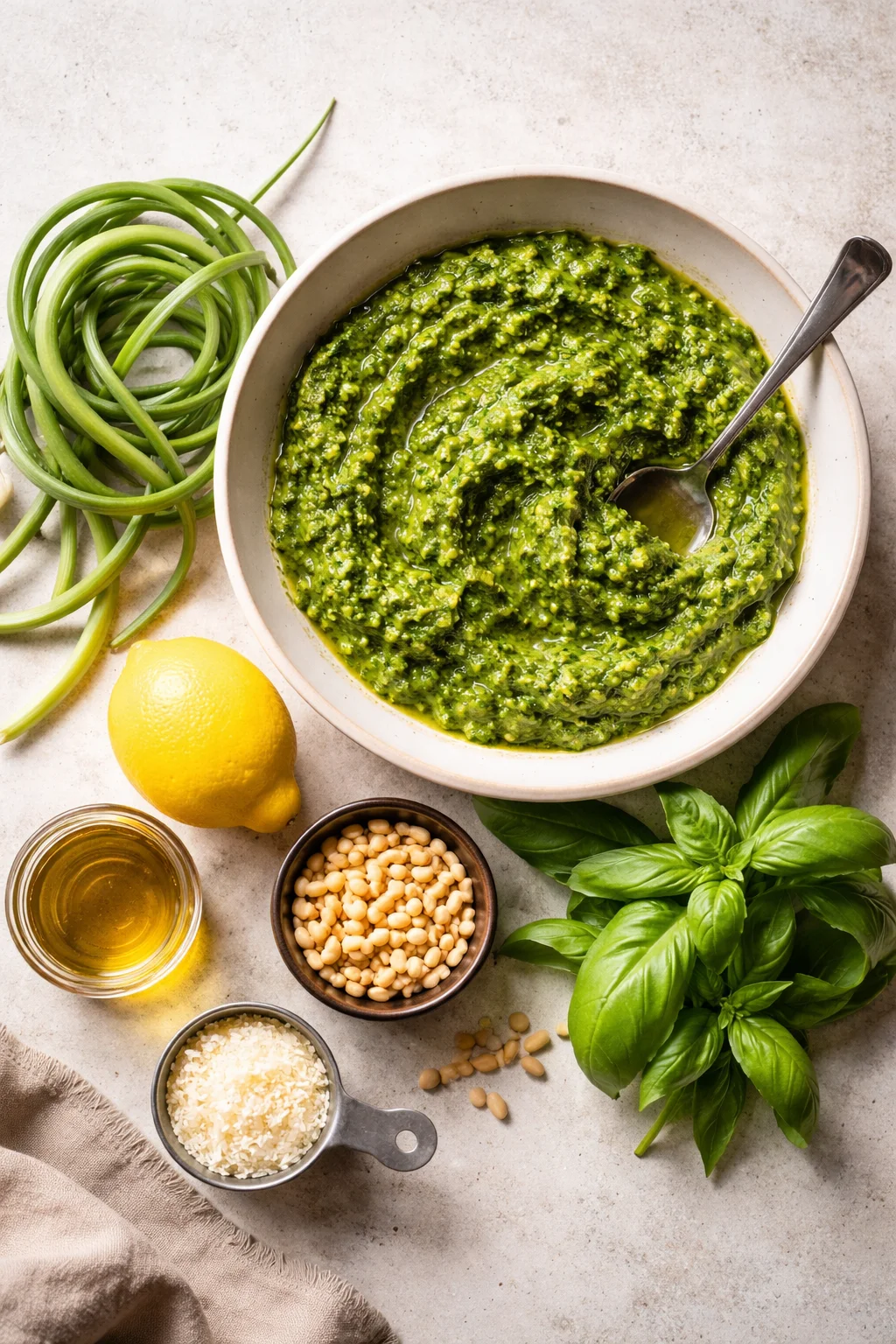 Garlic Scape Pesto