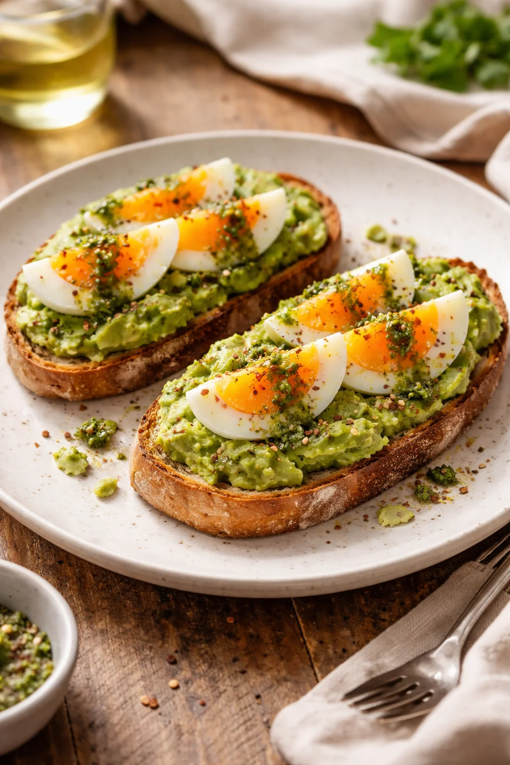 Healthy Avocado Toast with Pesto and Egg Recipe | Diet, Healthy Eating, Healthy Food