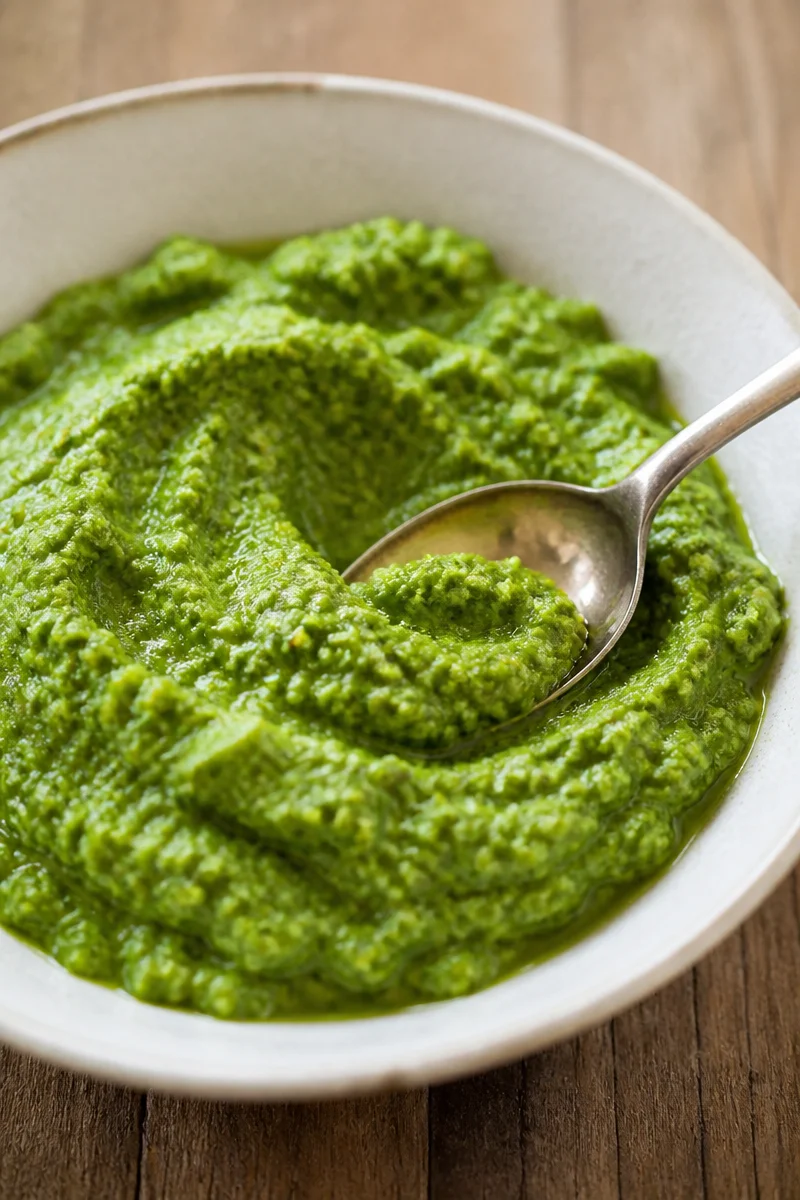 Homemade Pesto with Garlic Scapes