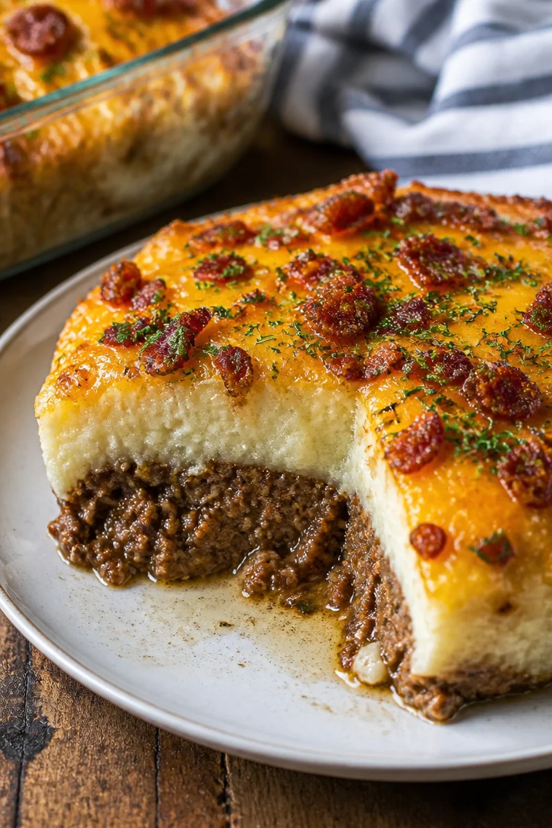 Meatloaf with Mashed Potatoes and Cheese Recipe