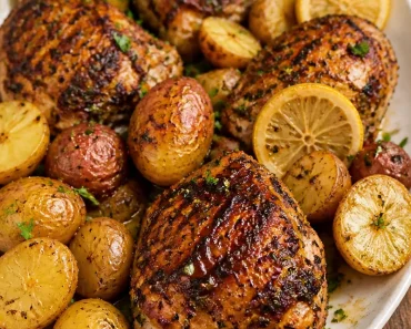 Sheet Pan Lemon Balsamic Chicken and Potatoes Made Easy!