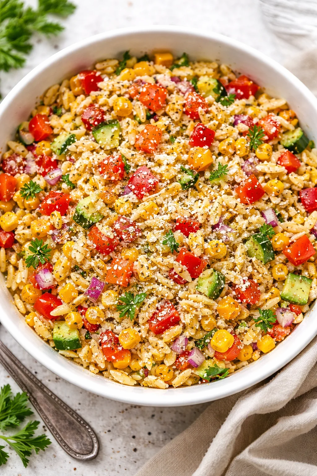 Summer Orzo Pasta Salad