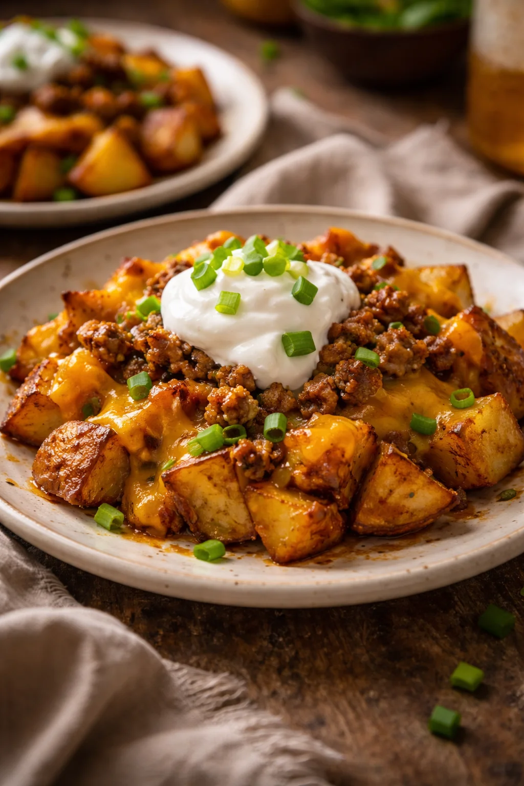 Cheesy Taco Potatoes