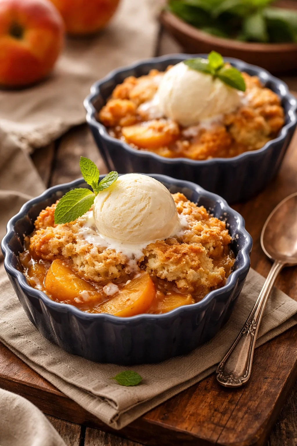 Classic Oven-Baked Peach Cobbler