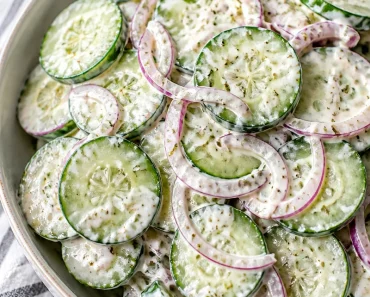 Creamy Italian Cucumber Salad