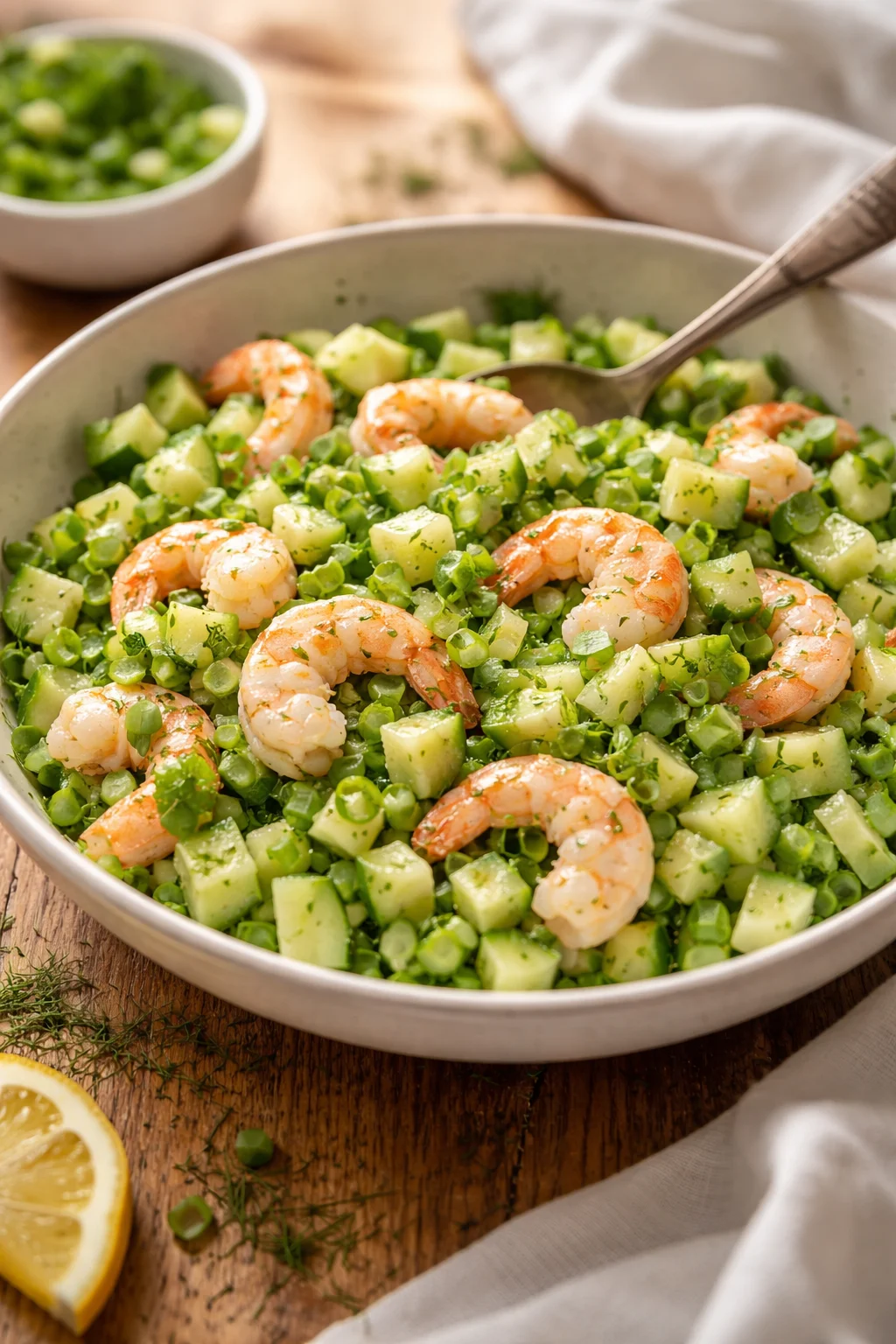 Healthy Cucumber Shrimp Salad