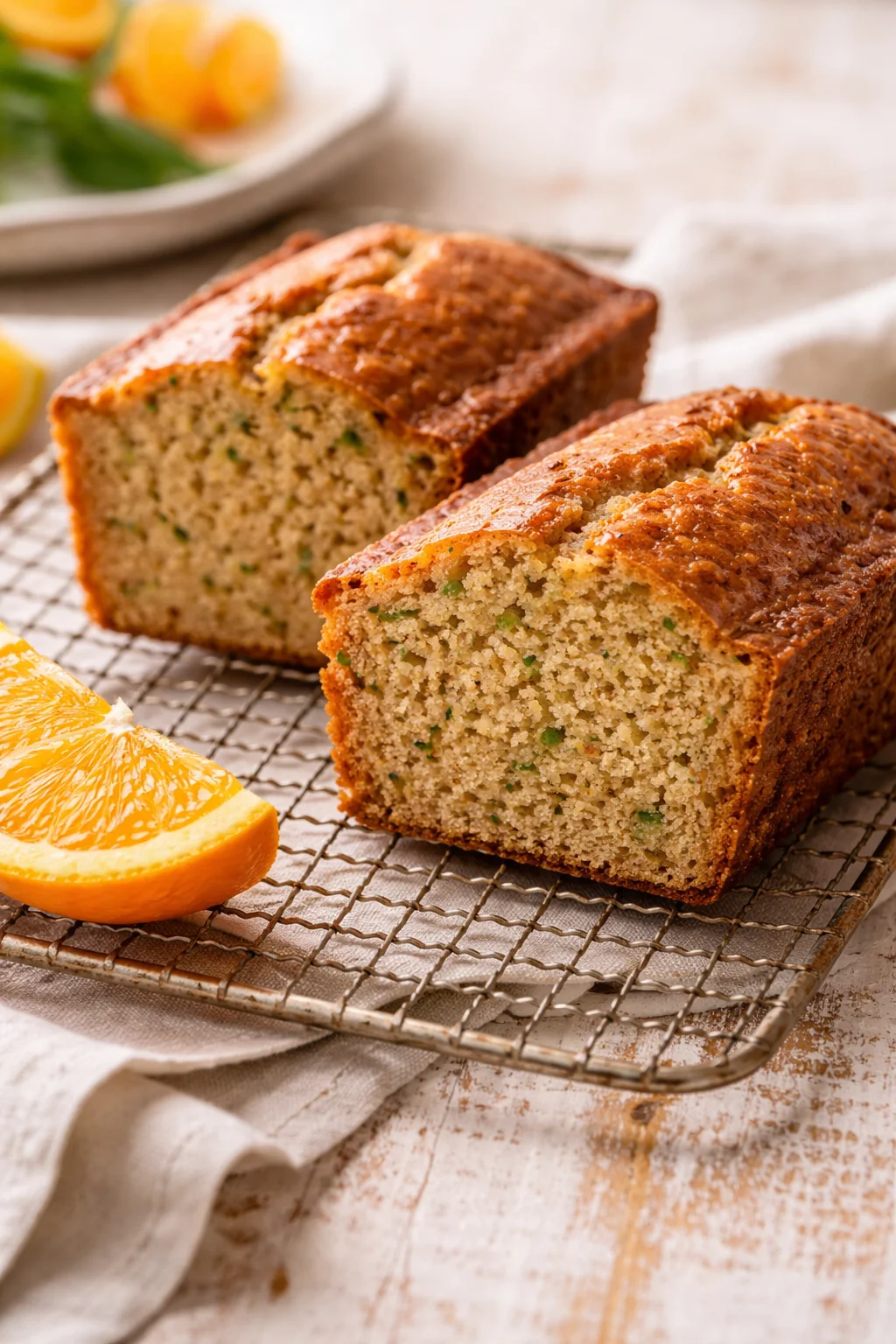 Orange Zucchini Bread Recipe (Whole Wheat & Honey Sweetened)