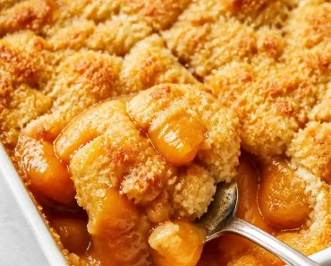 Peach Cobbler with Cake Mix