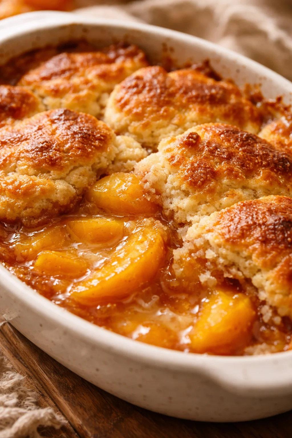 Quick and Easy Peach Cobbler