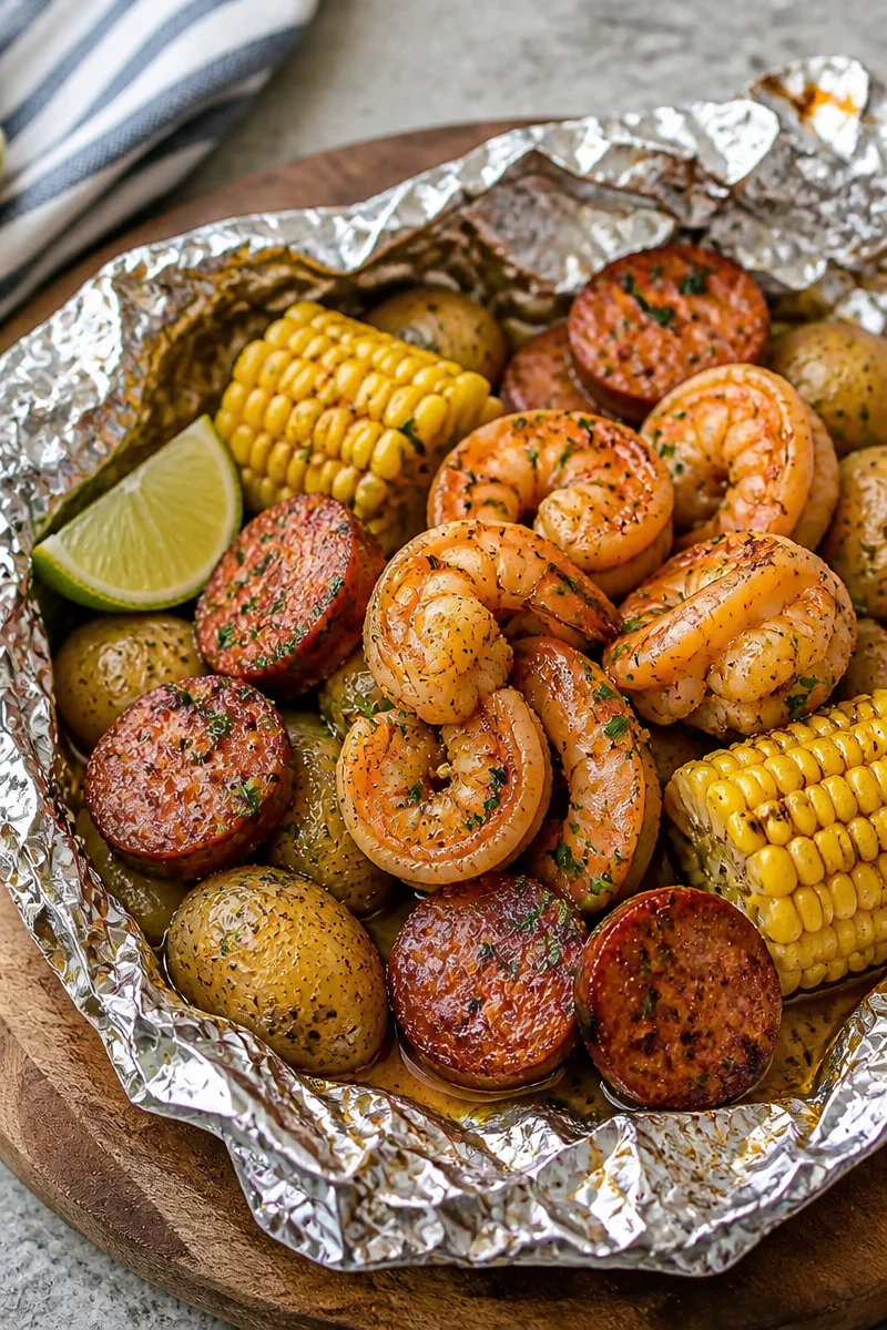 Spicy Grilled Shrimp in Foil - Moana's Kitchen