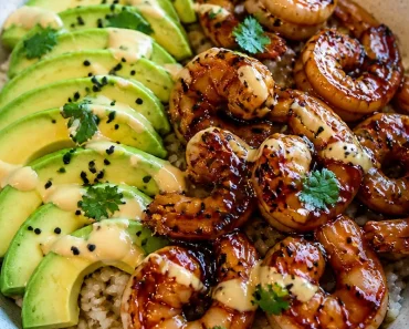 Teriyaki Shrimp Rice Bowls