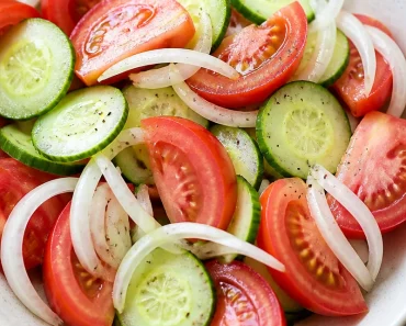 Tomato, Cucumber, and Onion Salad