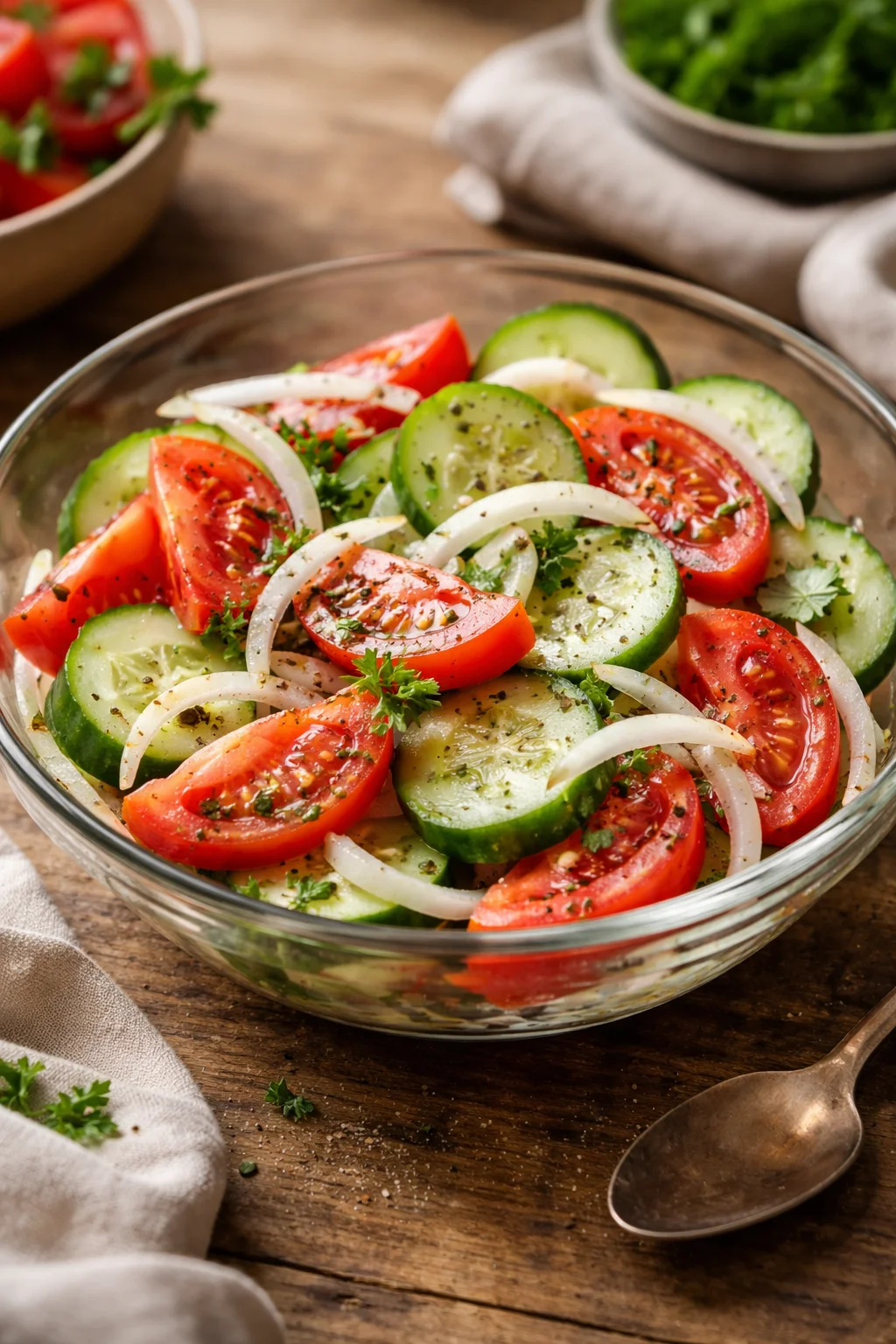 Tomato, Cucumber, and Onion Salad