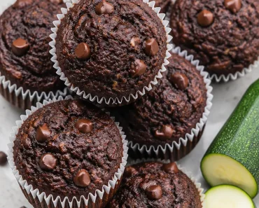 Veggie-Loaded Healthy Chocolate Zucchini Muffins | Healthy Zucchini Muffin Recipes, Healthy Chocolate Muffins with Veggies, Grated Zucchini