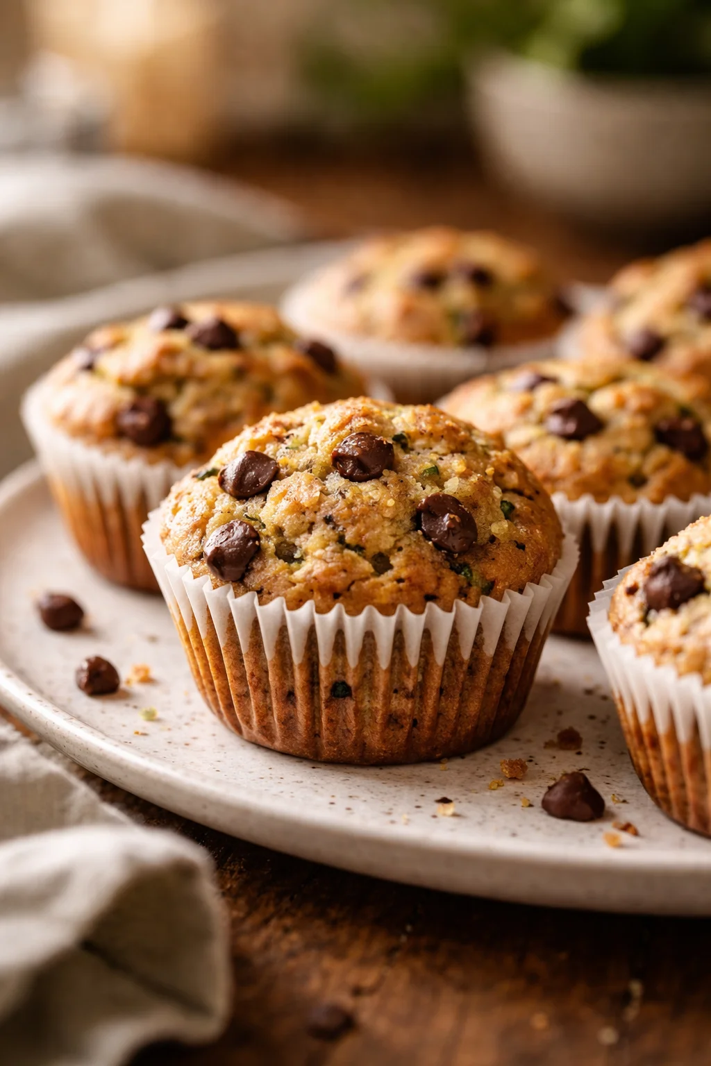 Zucchini Chocolate Chip Muffins