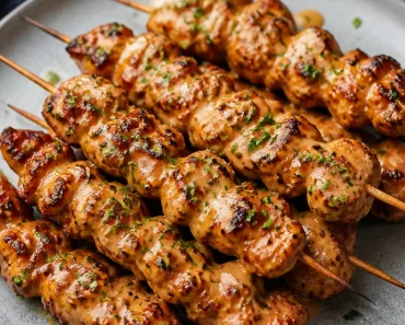 Air Fryer Bang Bang Chicken Skewers
