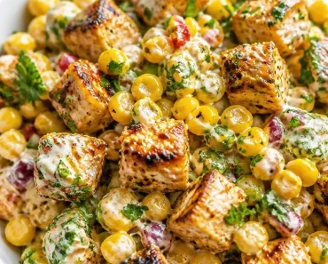 Creamy High Protein Chicken Street Corn Salad You’ll Crave