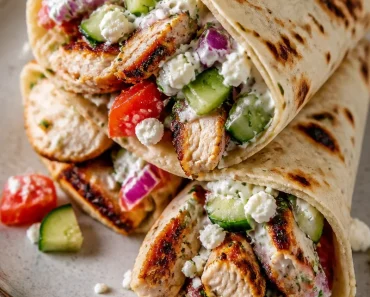 Delicious Greek Chicken Wraps