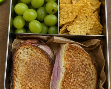 Grilled Ham and Cheese Sourdough Bento Box