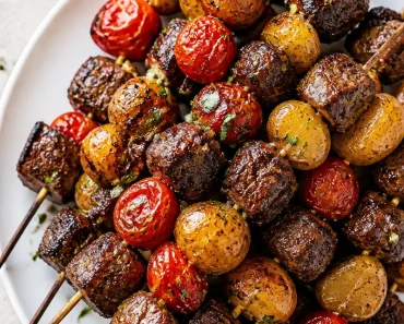 Rosemary Garlic Steak Kebabs Rosemary Garlic Steak Kebabs